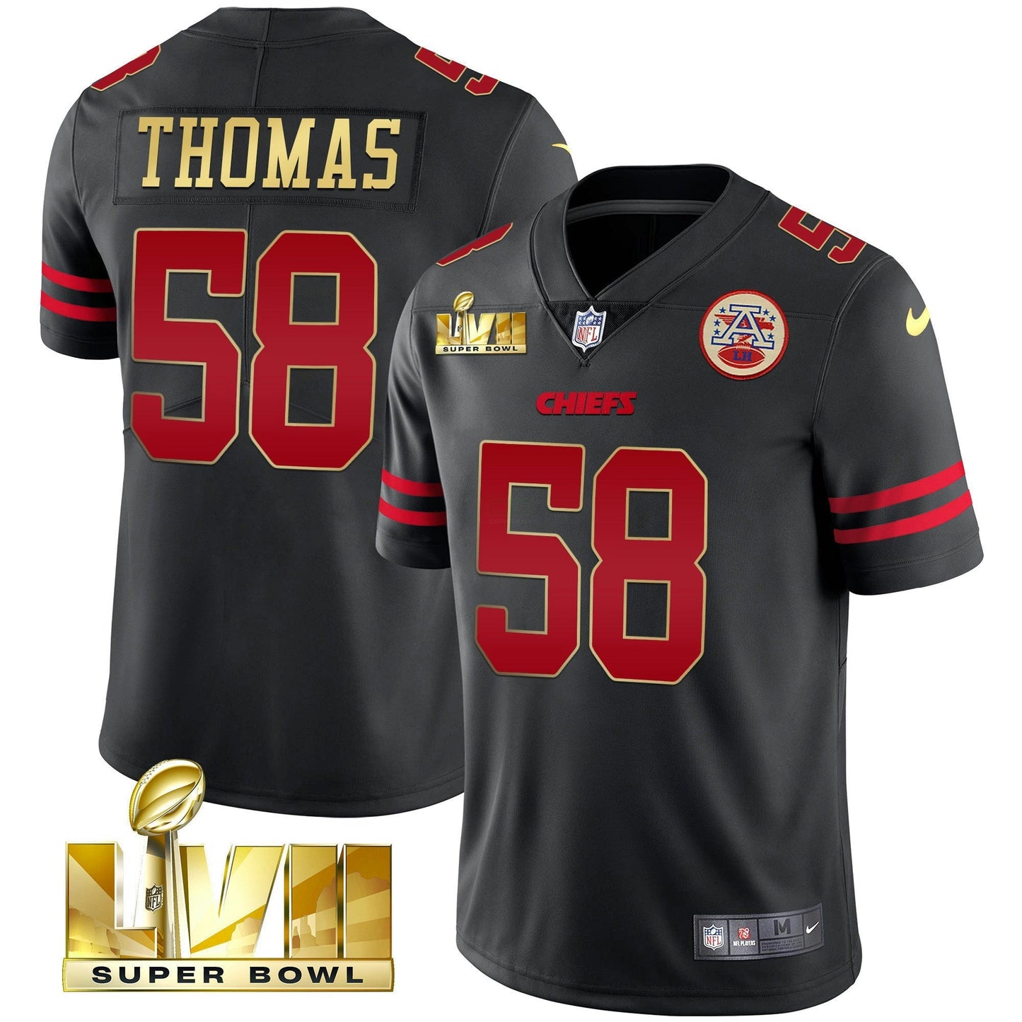 Camisa NFL Men’s Super Bowl LVII Dourada Trim Vapor Jersey