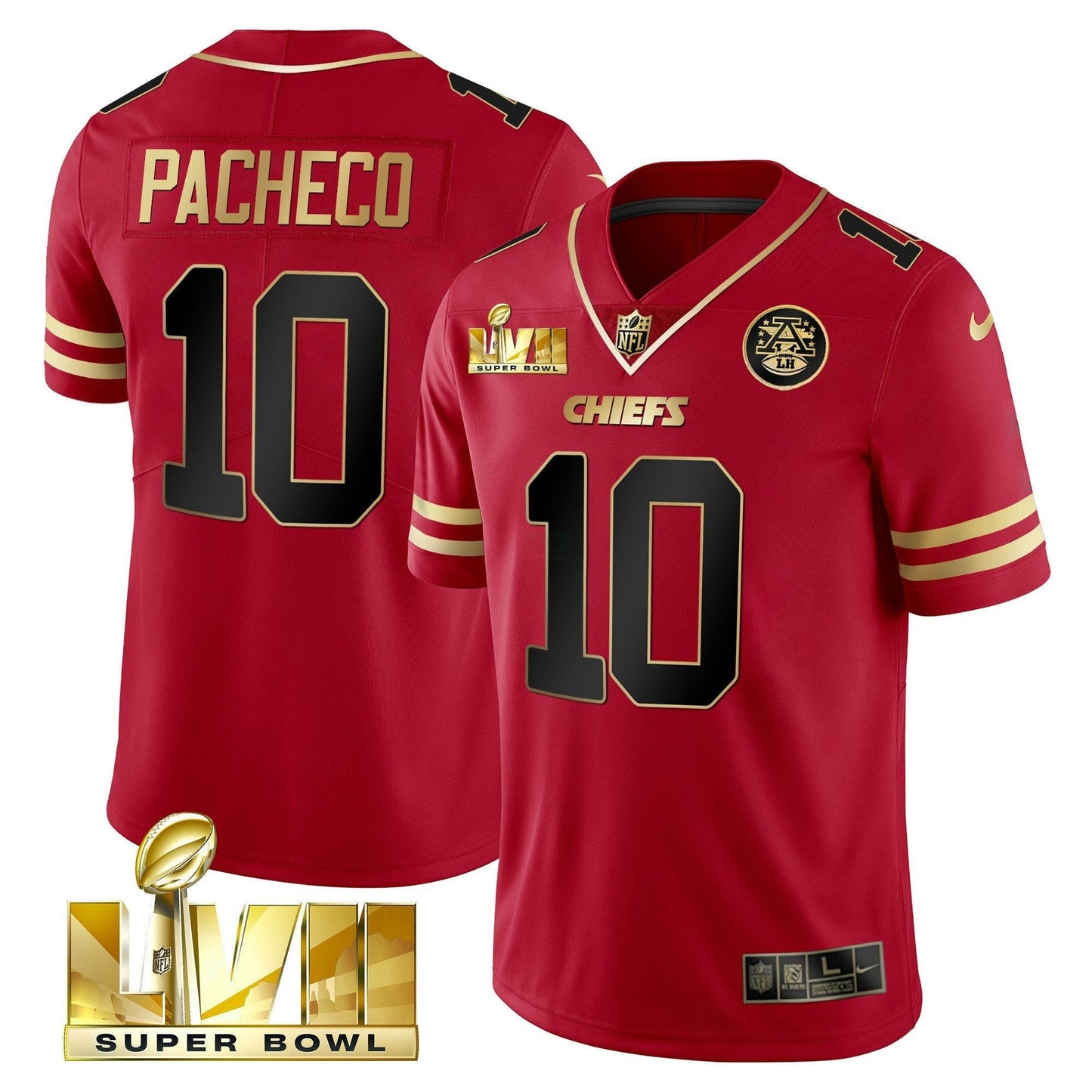 Camisa NFL Men’s Super Bowl LVII Dourada Trim Vapor Jersey