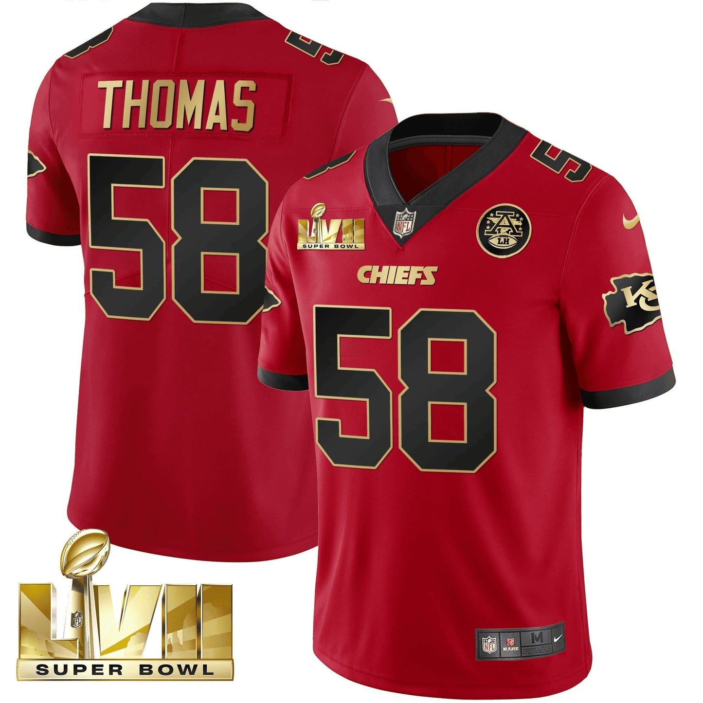 Camisa NFL Men’s Super Bowl LVII Dourada Trim Vapor V2 Jersey