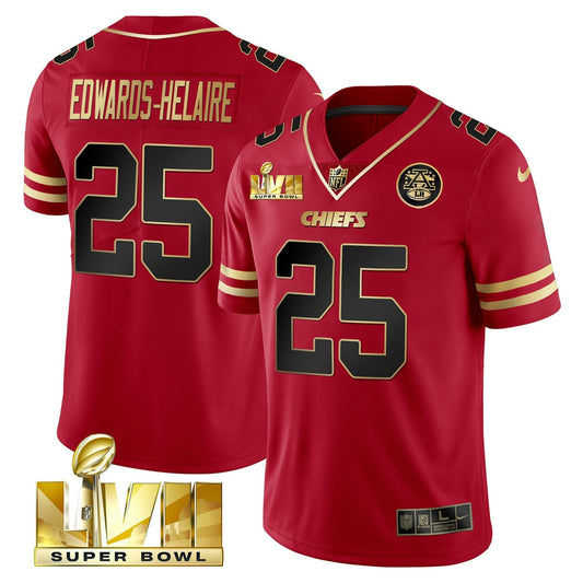 Camisa NFL Men’s Super Bowl LVII Vermelha Dourada Vapor Jersey