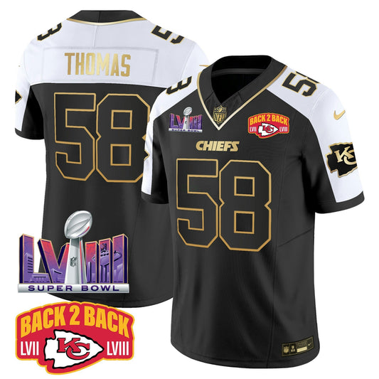 Camisa NFL Men’s Super Bowl LVIII & Back 2 Back Patch Vapor Jersey V2
