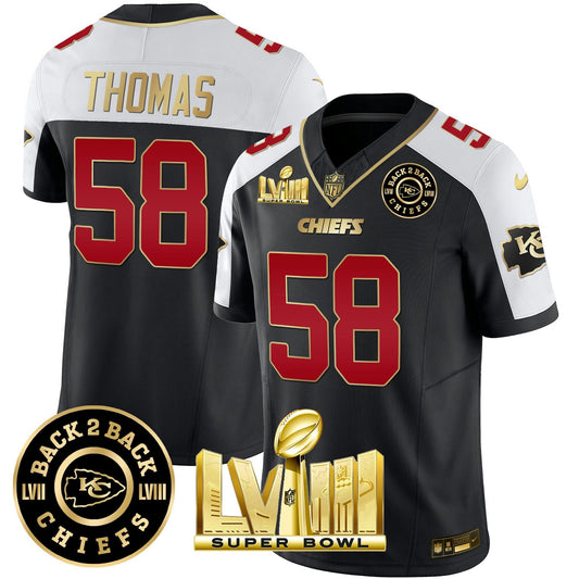 Camisa NFL Men’s Super Bowl LVIII & Back 2 Back Patch Vapor Jersey V3