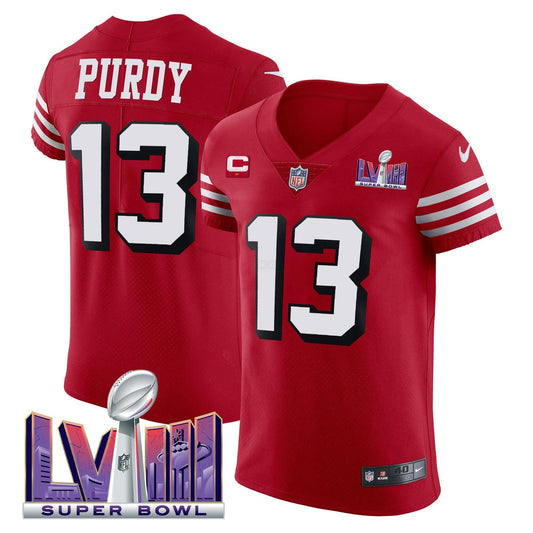 Camisa NFL Men’s Super Bowl LVIII Dourada Patch Vapor Elite Jersey