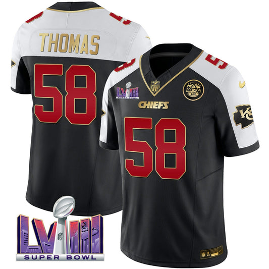 Camisa NFL Kansas City Chiefs Men’s Super Bowl LVIII Patch Vapor Jersey