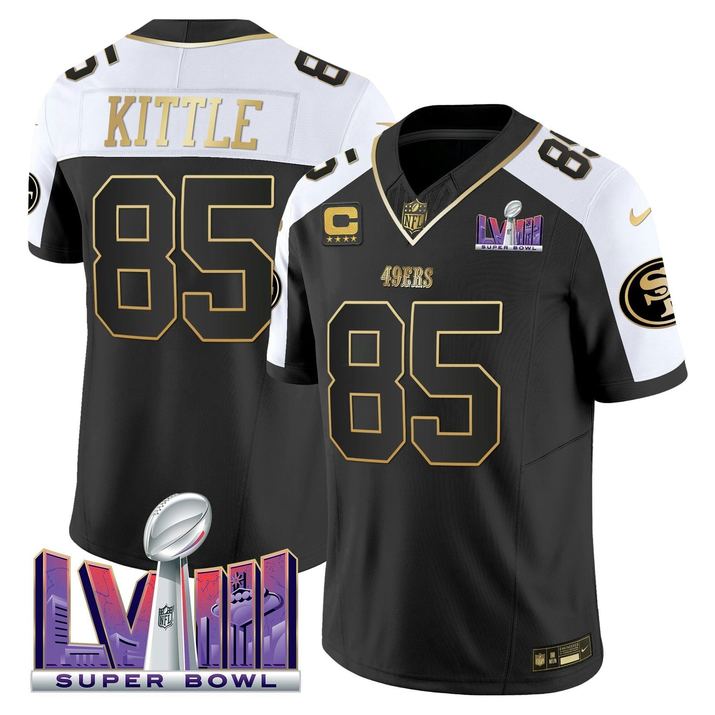 Camisa NFL Men’s Super Bowl LVIII Patch Vapor Jersey V2