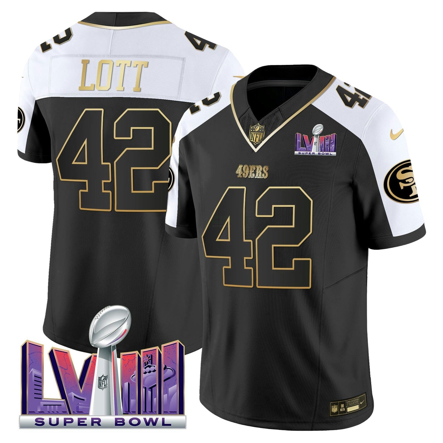 Camisa NFL Men’s Super Bowl LVIII Patch Vapor Jersey V2