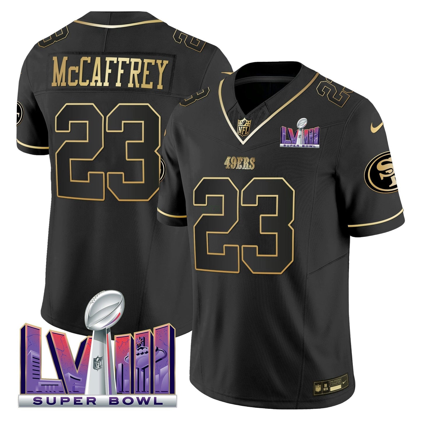 Camisa NFL Men’s Super Bowl LVIII Patch Vapor Jersey V2