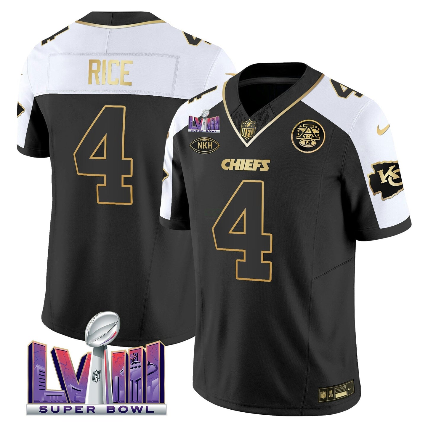 Camisa NFL Men’s Super Bowl LVIII Patch Vapor Jersey V3
