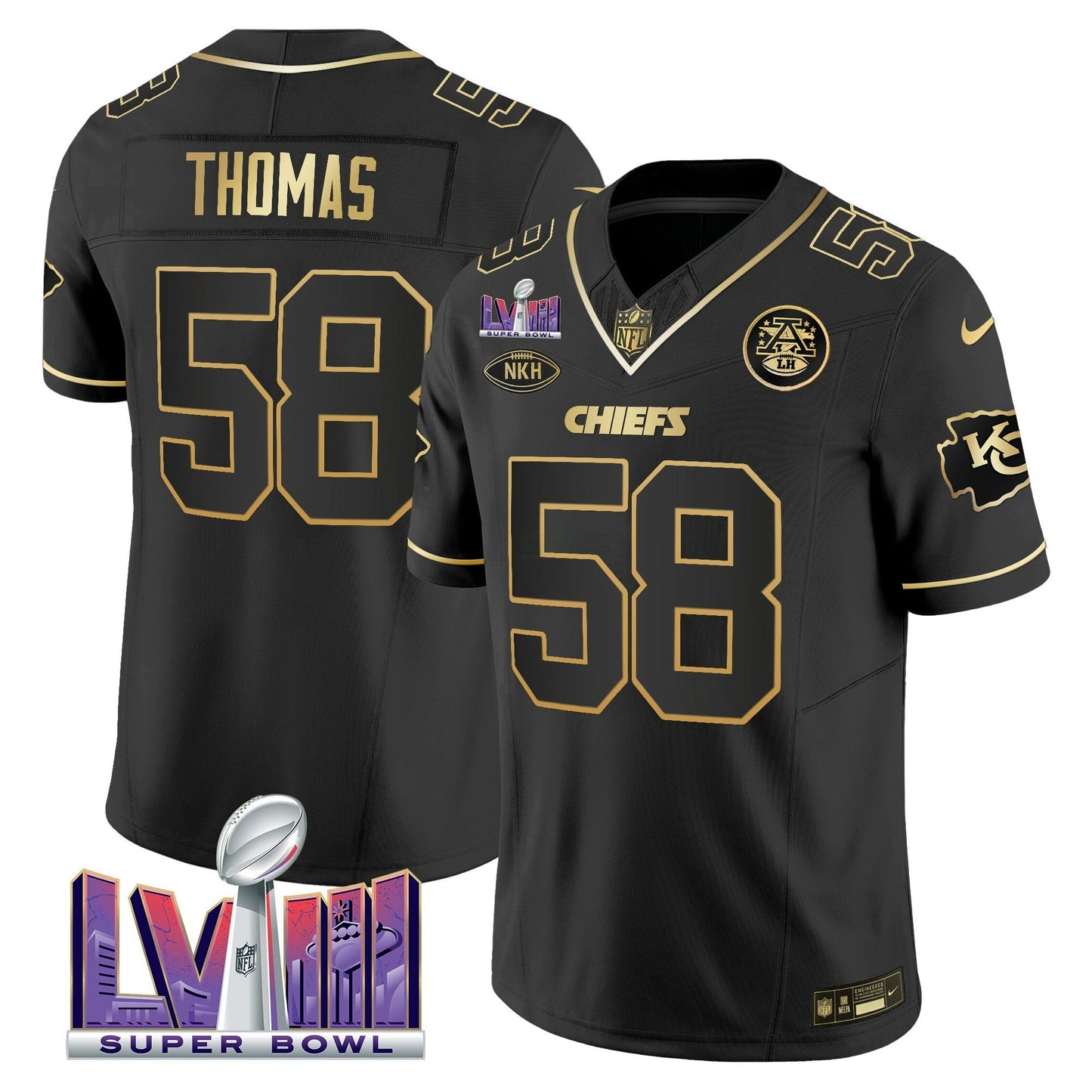 Camisa NFL Men’s Super Bowl LVIII Patch Vapor Jersey V3