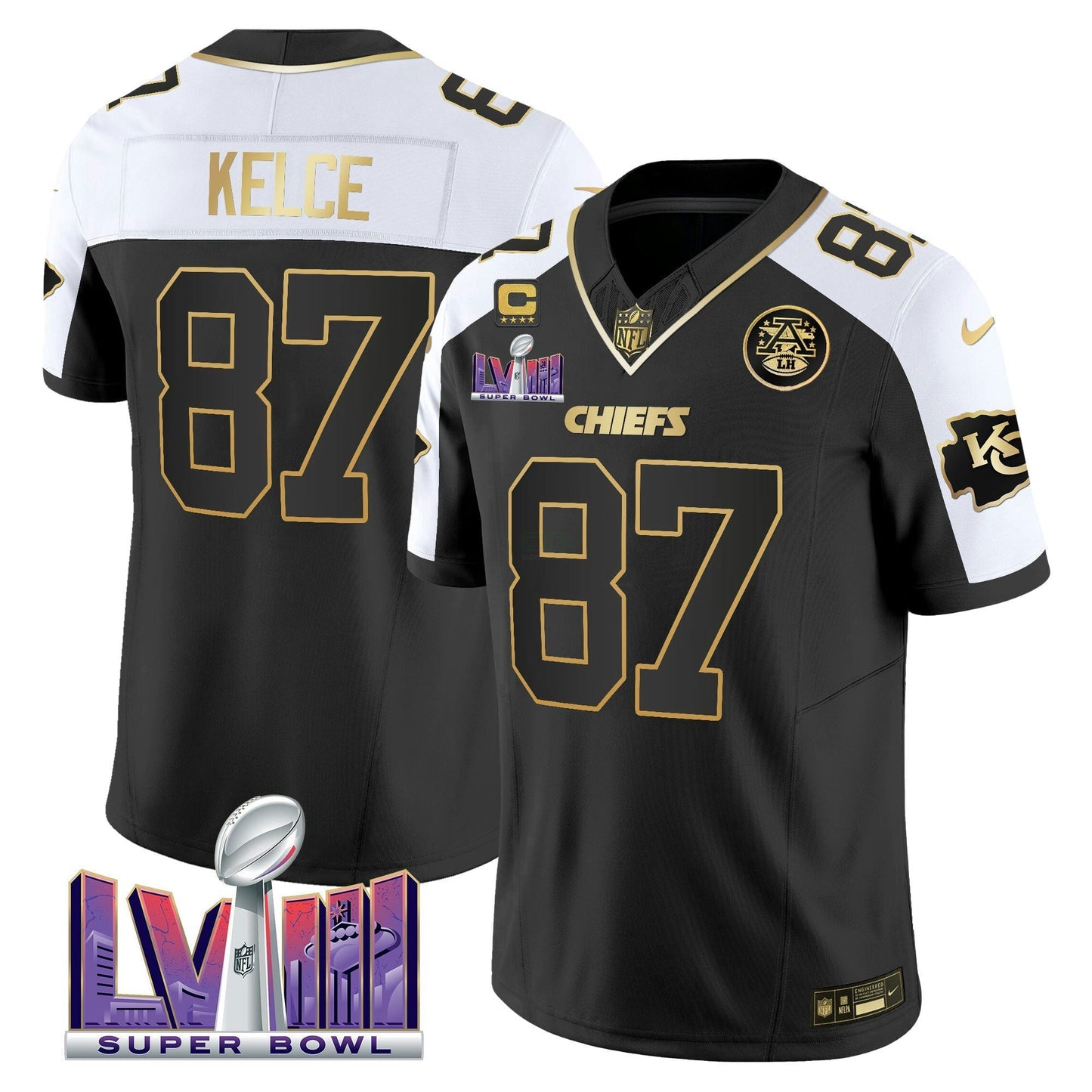 Camisa NFL Men’s Super Bowl LVIII Patch Vapor Jersey V4