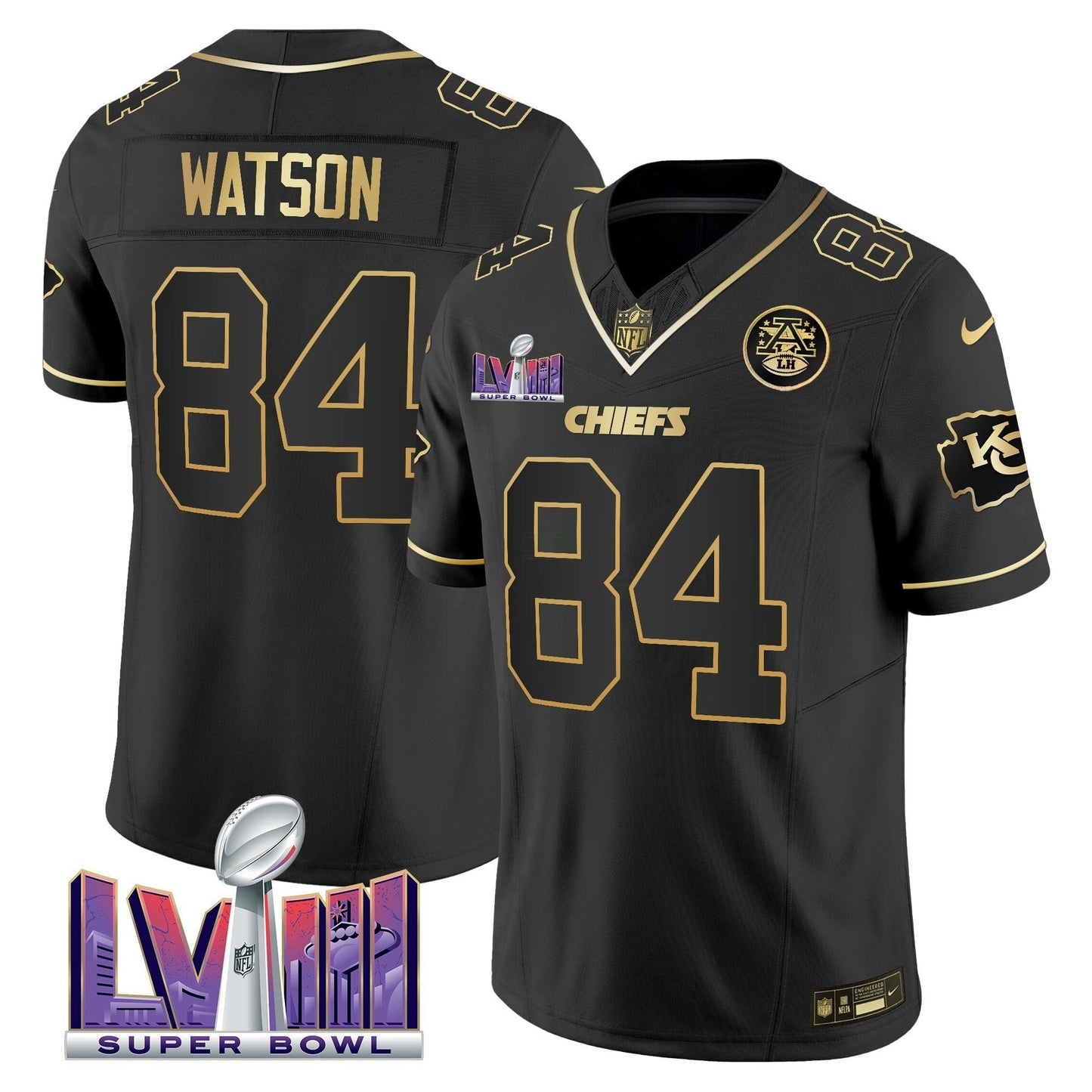Camisa NFL Men’s Super Bowl LVIII Patch Vapor Jersey V4