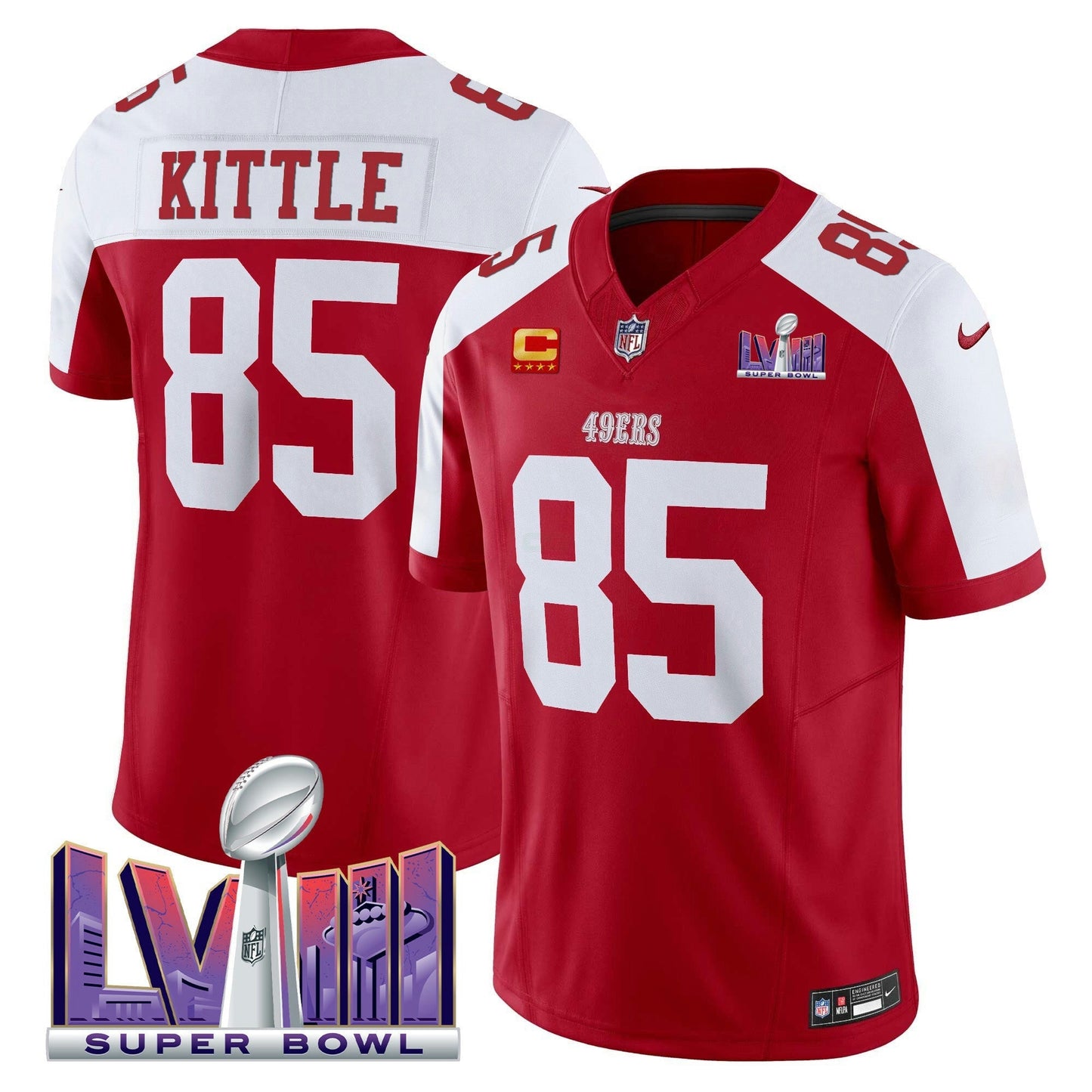 Camisa NFL Men’s Super Bowl LVIII Patch Vapor Limited Jersey