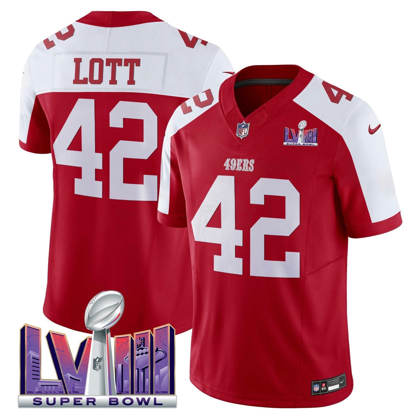 Camisa NFL Men’s Super Bowl LVIII Patch Vapor Limited Jersey