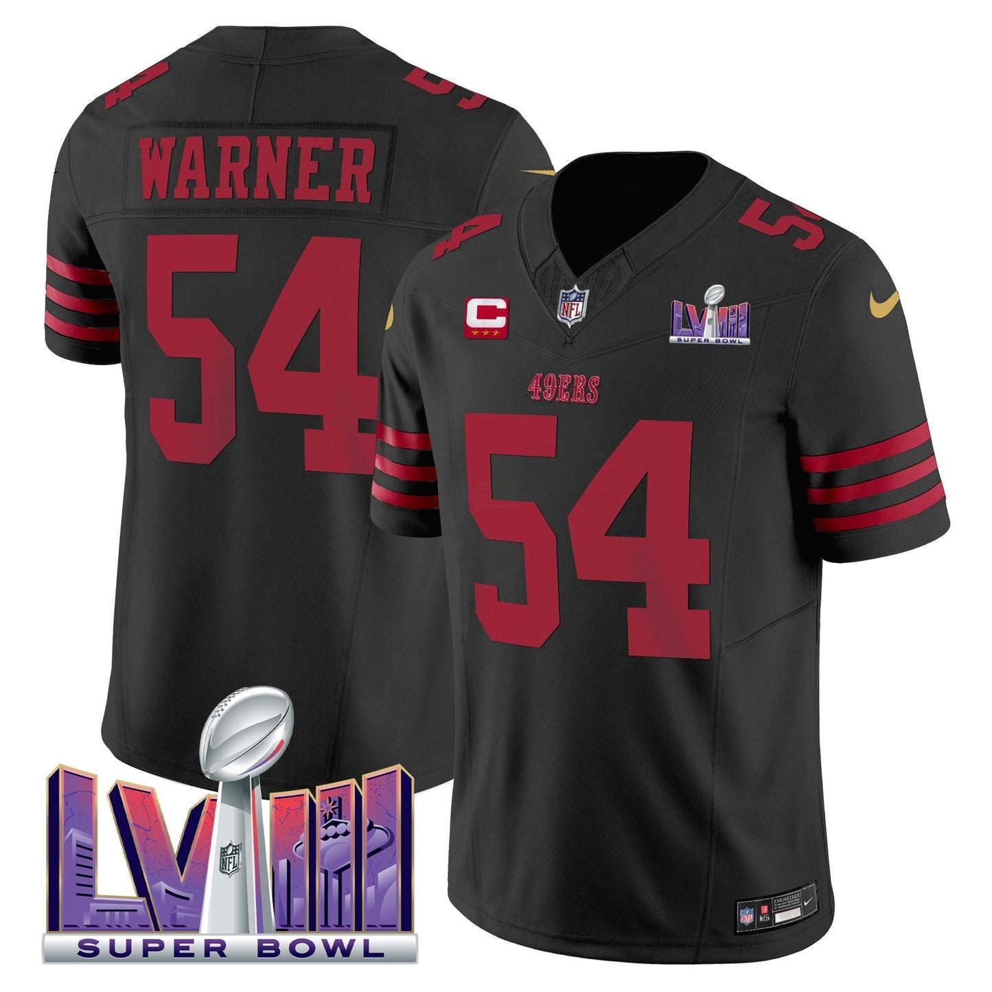 Camisa NFL Men’s Super Bowl LVIII Patch Vapor Limited Jersey