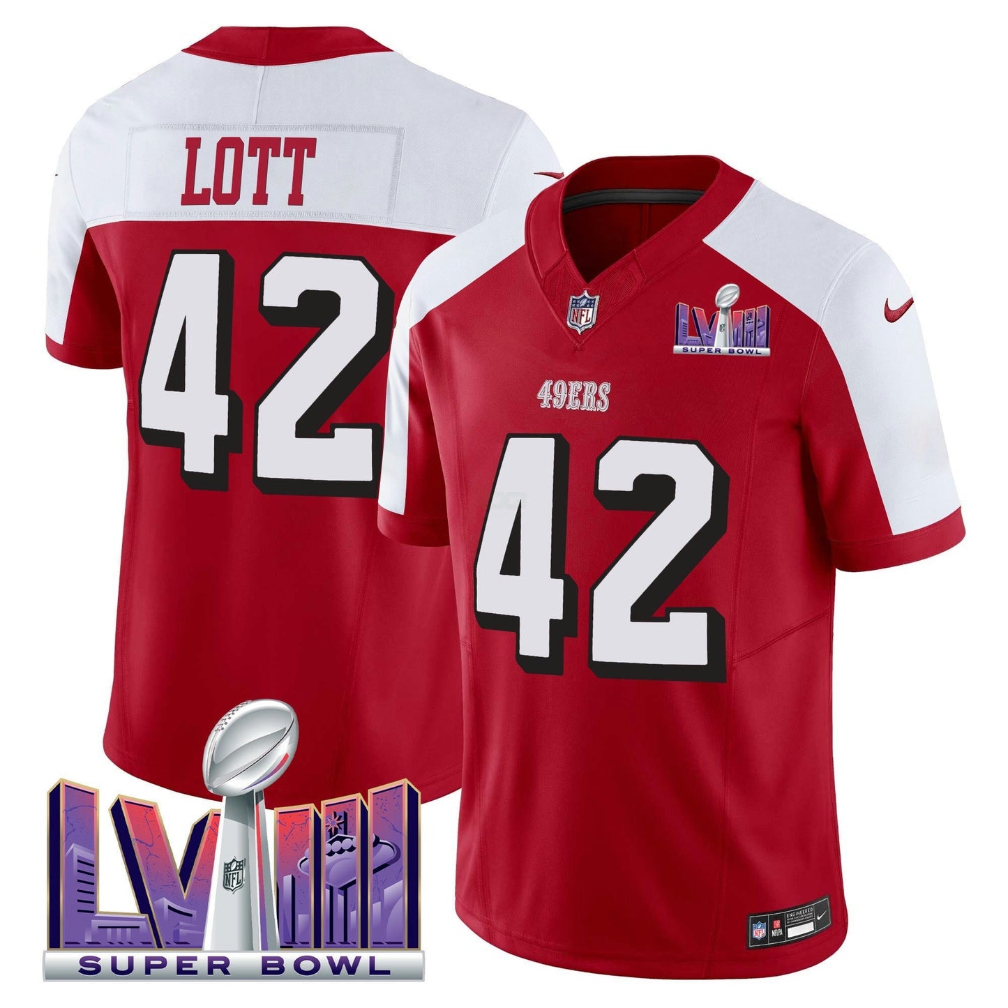 Camisa NFL Men’s Super Bowl LVIII Patch Vapor Limited Jersey V2