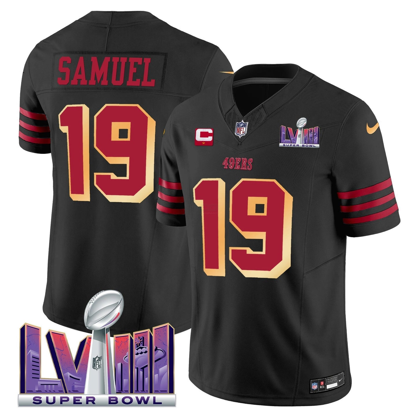 Camisa NFL Men’s Super Bowl LVIII Patch Vapor Limited Jersey V2