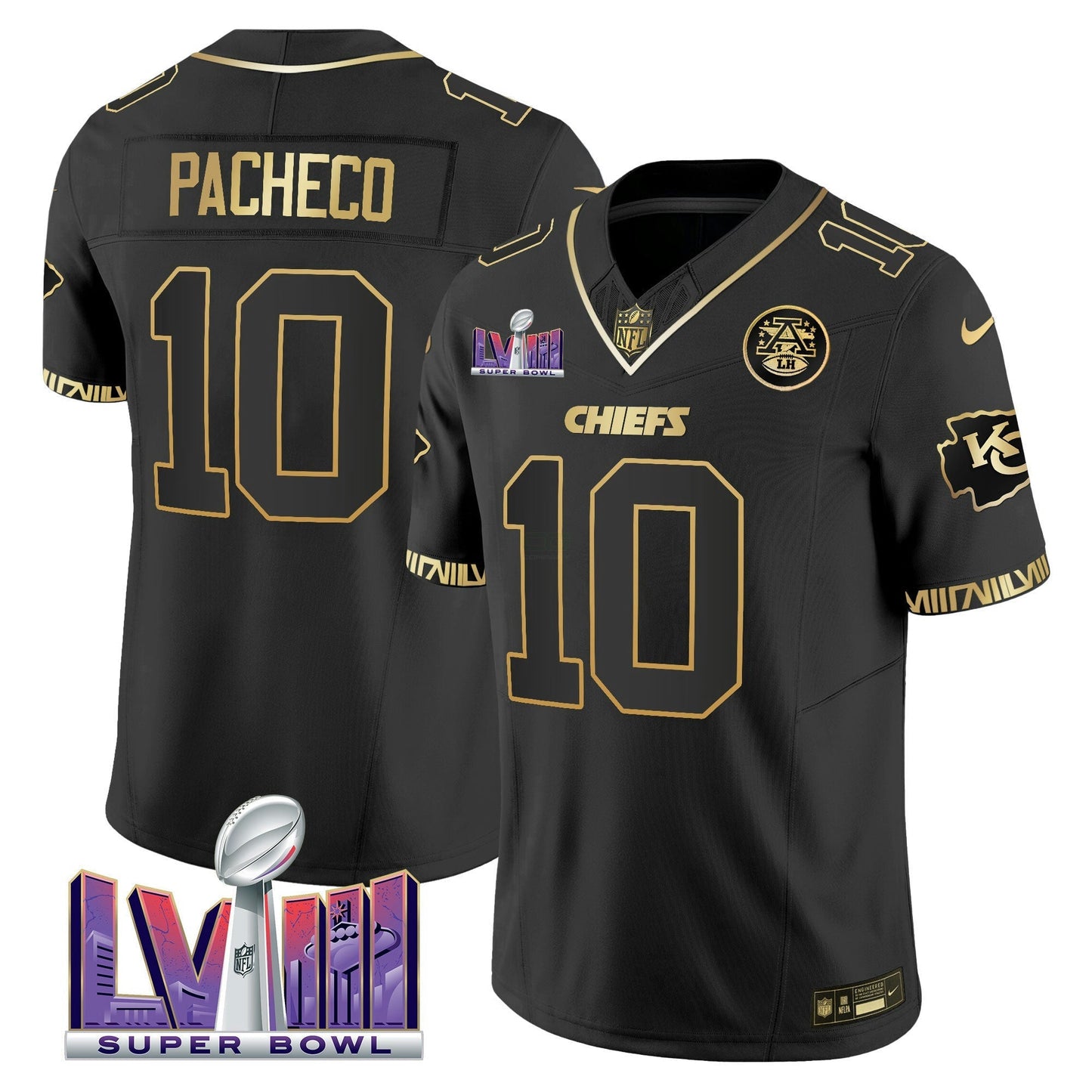 Camisa NFL Men’s Super Bowl LVIII Pattern Vapor Jersey
