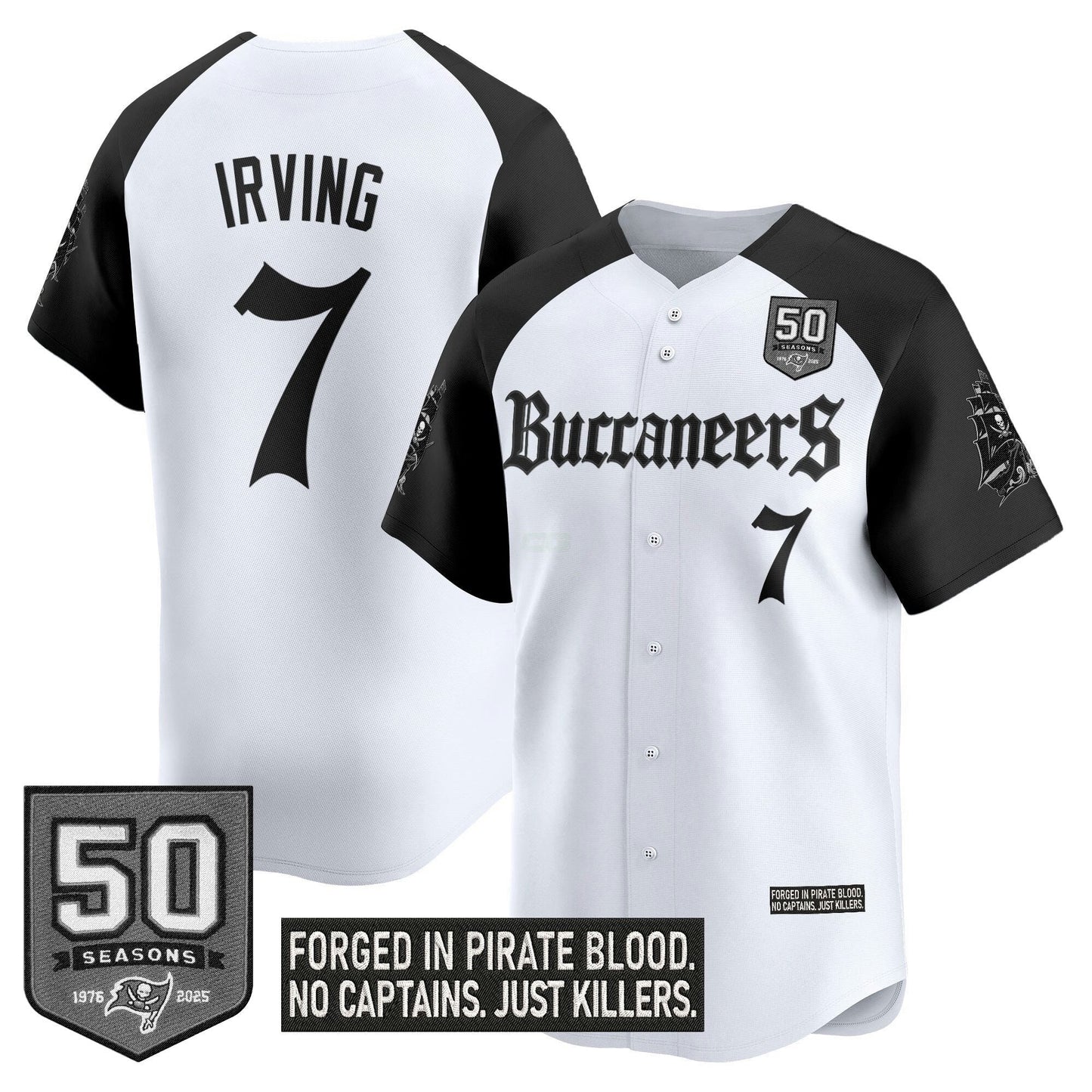 Camisa NFL Men’s Tampa Bay ‘Gothic Pirate Shadows Edition’ Vapor Jersey