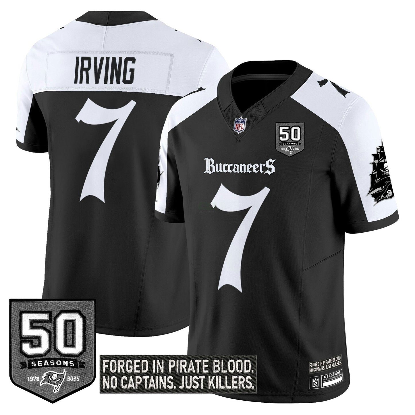 Camisa NFL Men’s Tampa Bay ‘Gothic Pirate Shadows Edition’ Vapor Limited Jersey