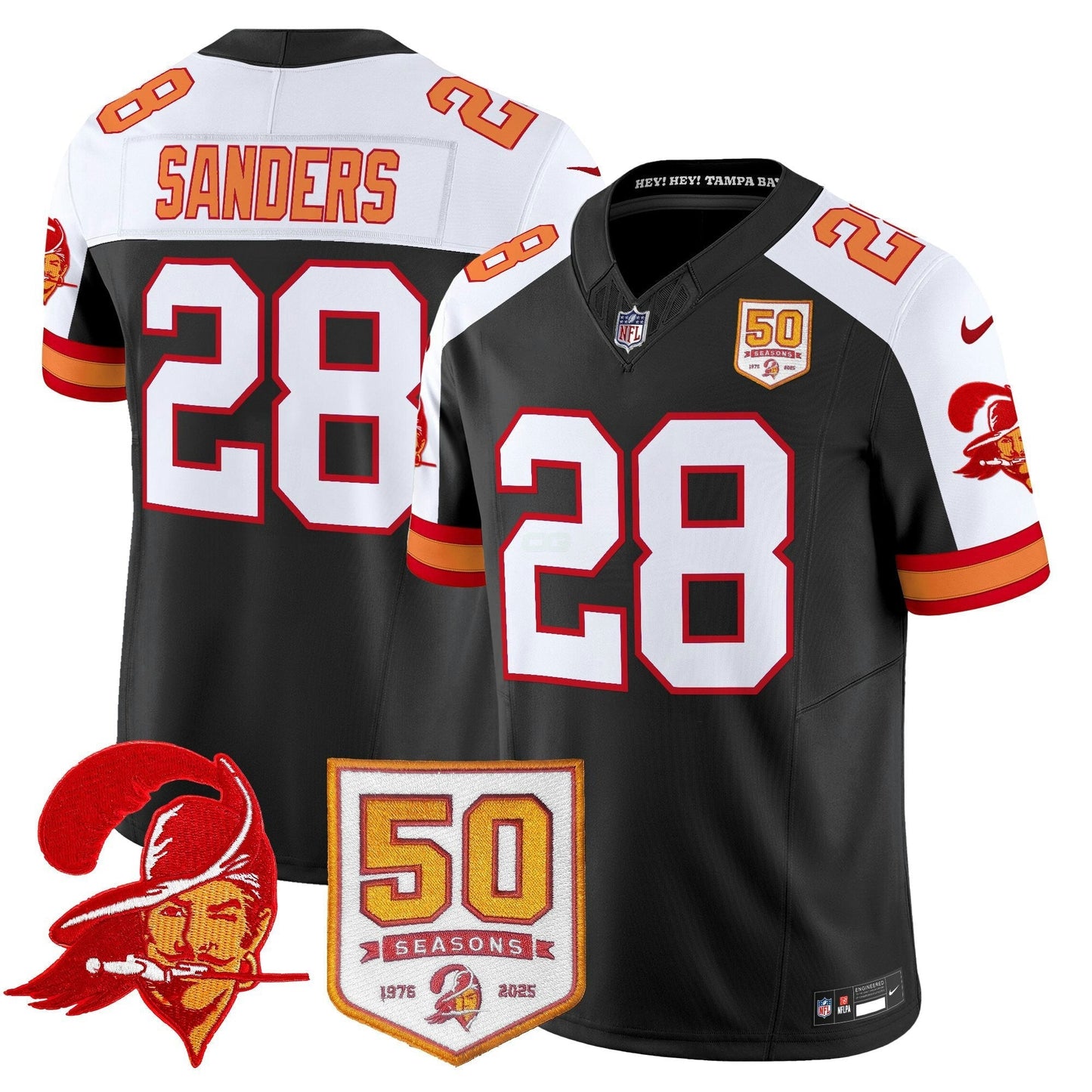 Camisa NFL Men’s Tampa Bay Throwback 50th Season Patch Vapor Limited Jersey