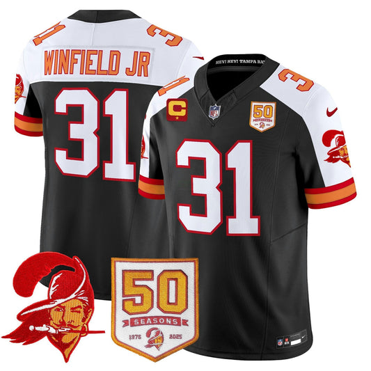 Camisa NFL Men’s Tampa Bay Throwback 50th Season Patch Vapor Limited Jersey