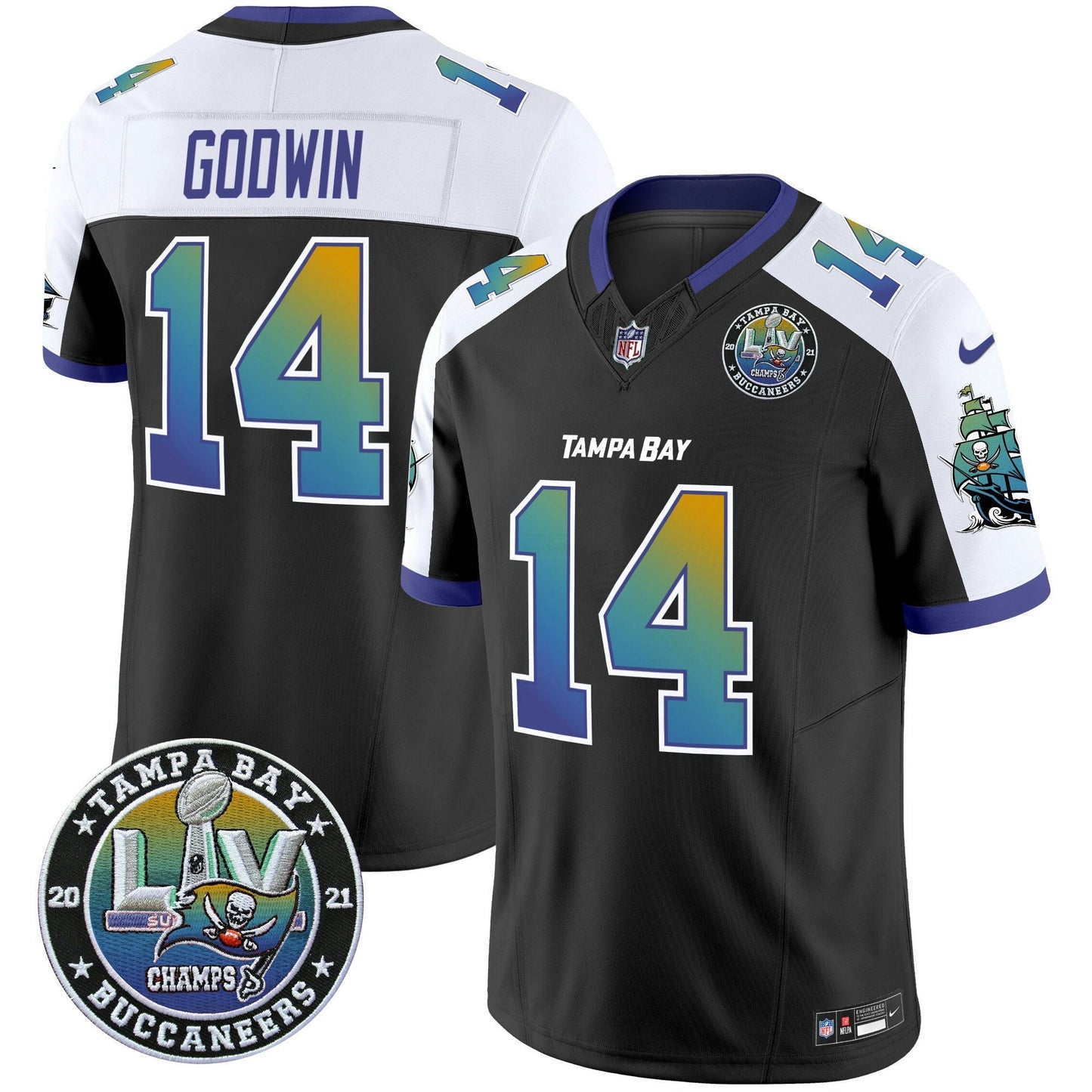 Camisa NFL Men’s “Tampa City” Super Bowl LIV Patch Vapor Limited Jersey
