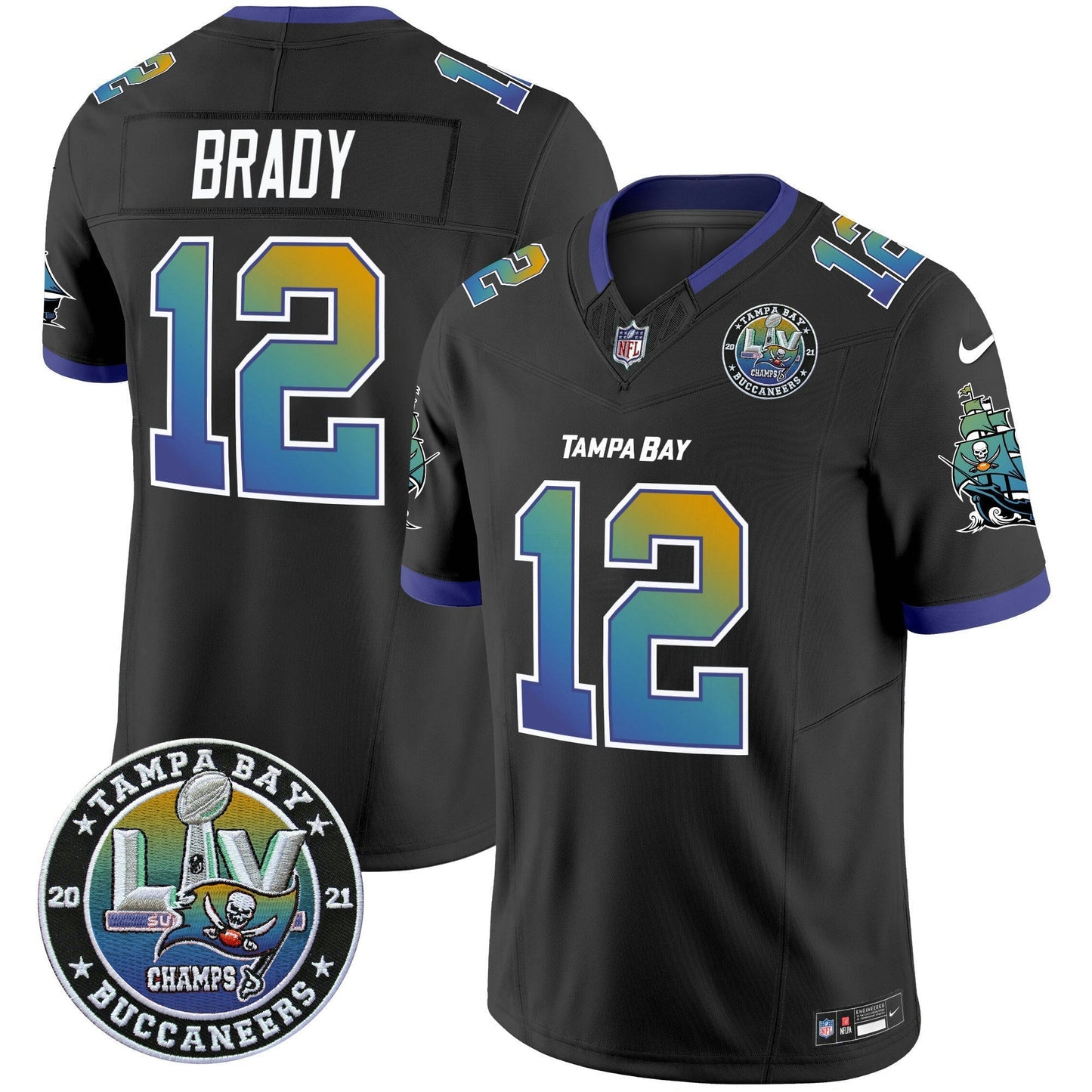 Camisa NFL Men’s “Tampa City” Super Bowl LIV Patch Vapor Limited Jersey
