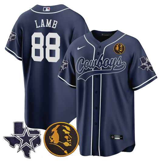 Camisa NFL Men’s Texas & John Madden Patch Jersey