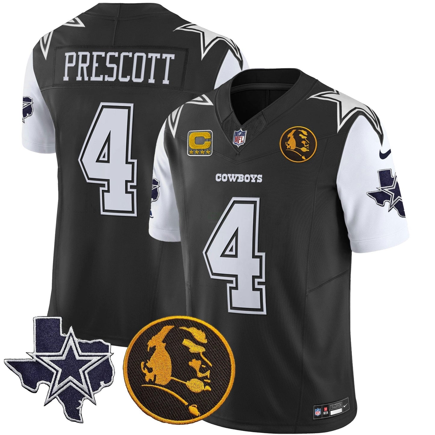 Camisa NFL Men’s Texas & John Madden Patch Vapor Limited Jersey