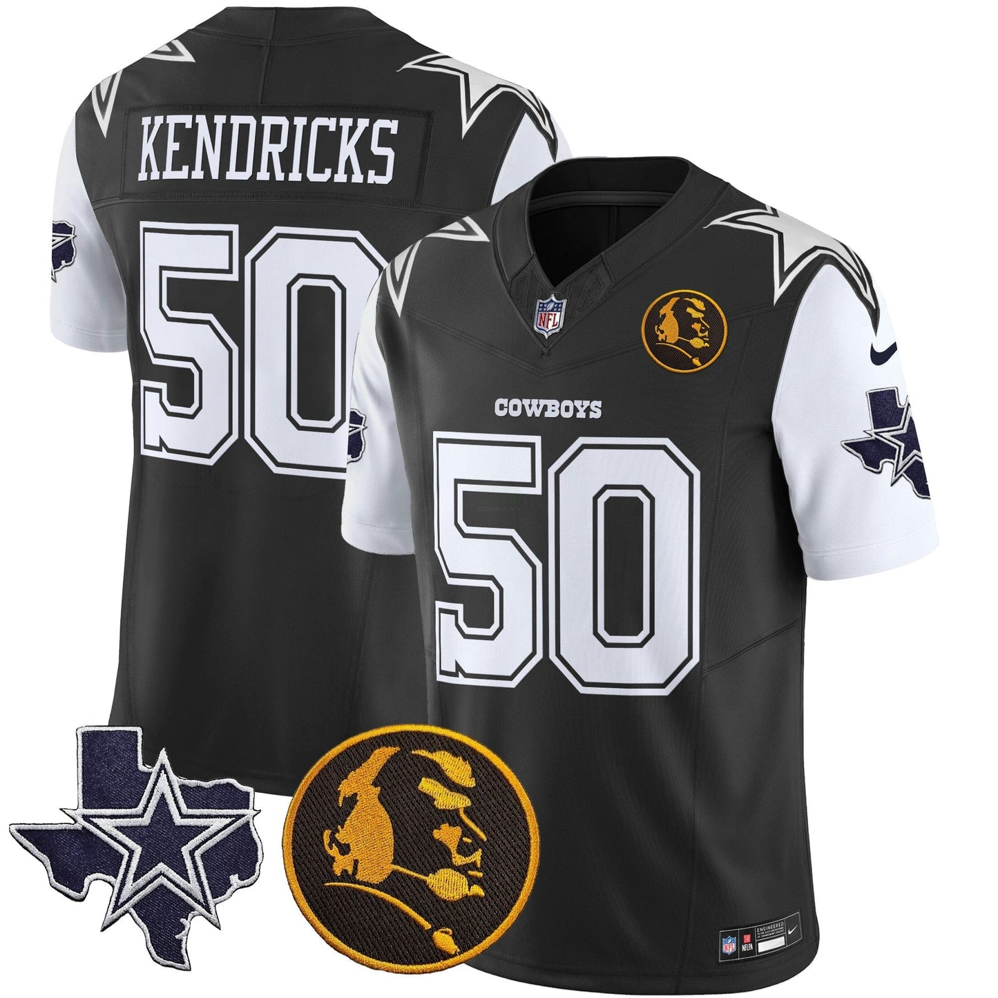 Camisa NFL Men’s Texas & John Madden Patch Vapor Limited Jersey