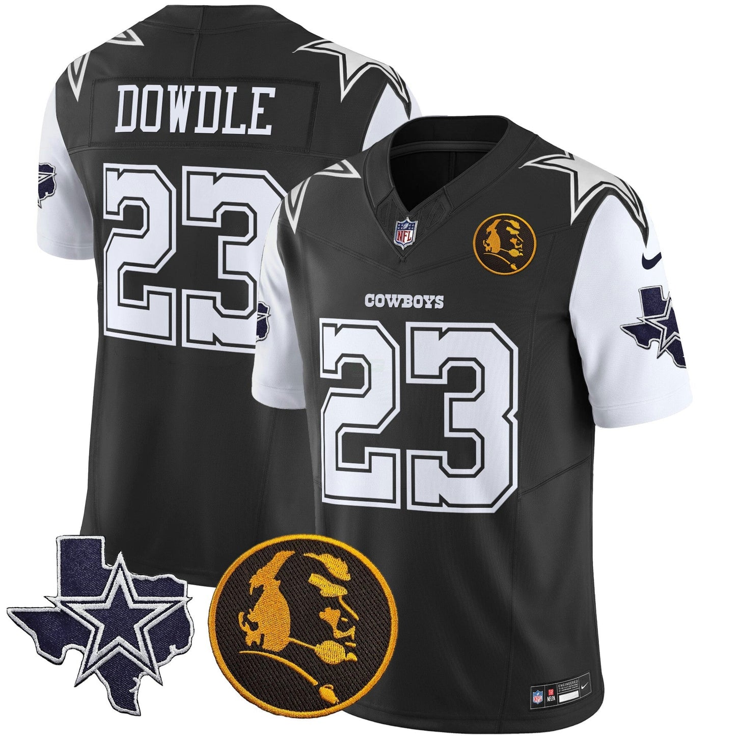Camisa NFL Men’s Texas & John Madden Patch Vapor Limited Jersey
