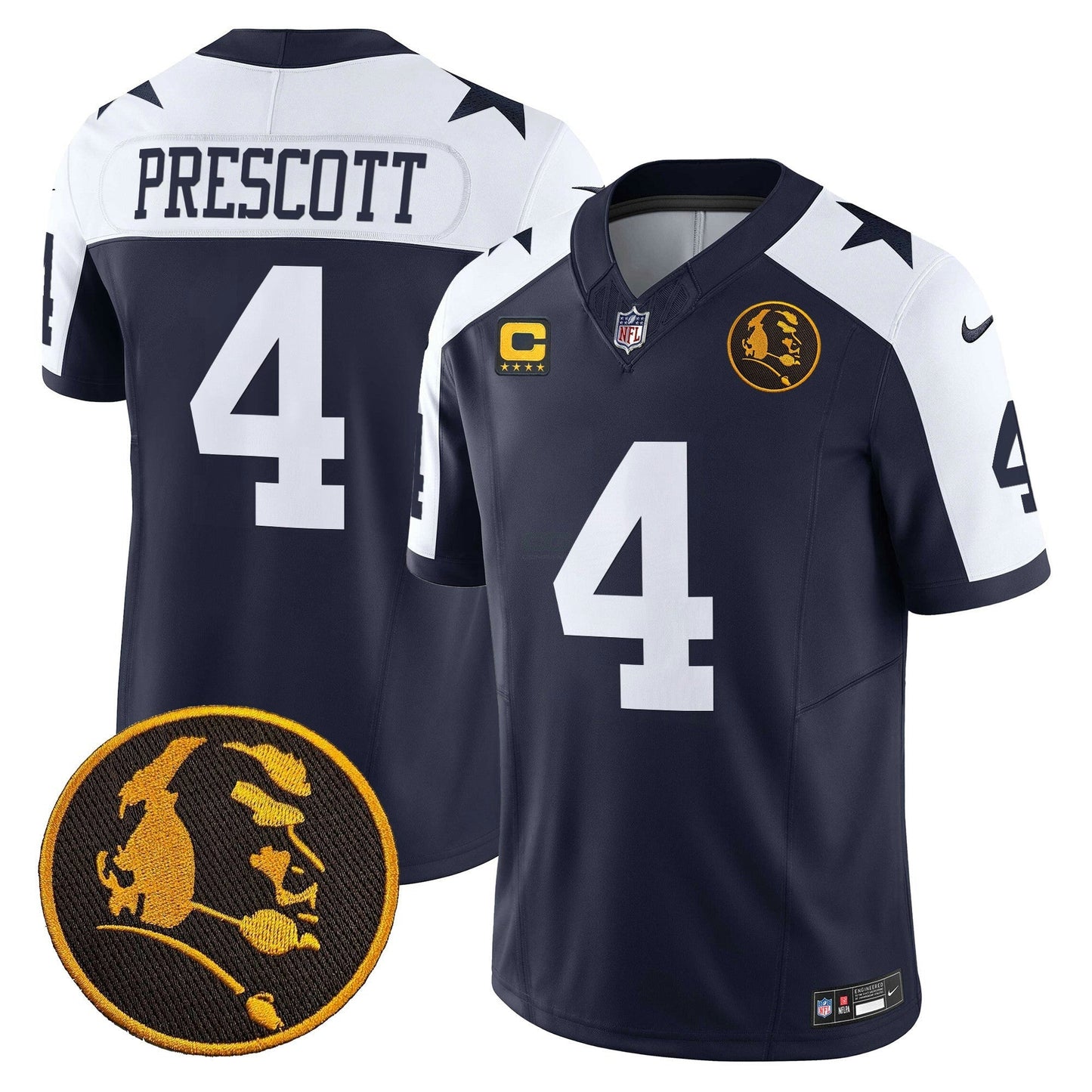 Camisa NFL Men’s Texas & John Madden Patch Vapor Limited Jersey V2