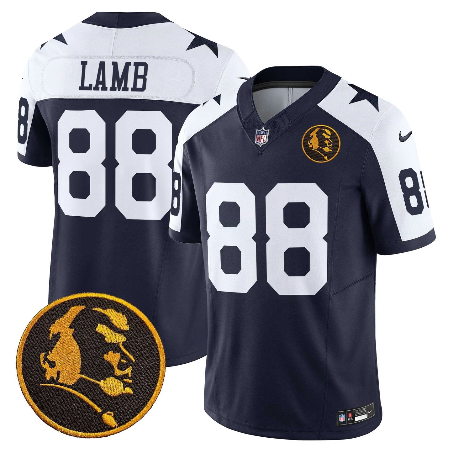 Camisa NFL Men’s Texas & John Madden Patch Vapor Limited Jersey V2