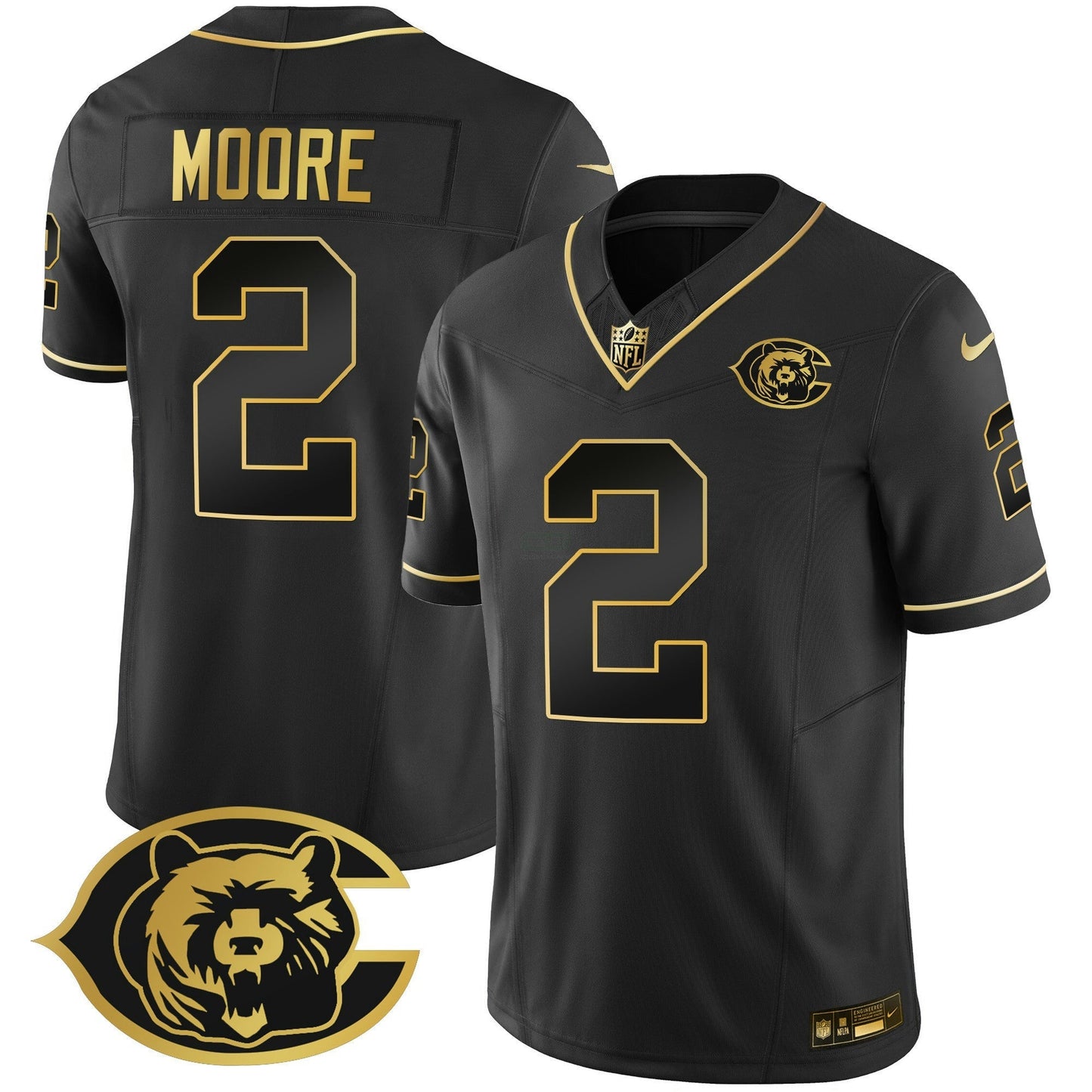 Camisa NFL Men’s Throwback Dourada Vapor Jersey