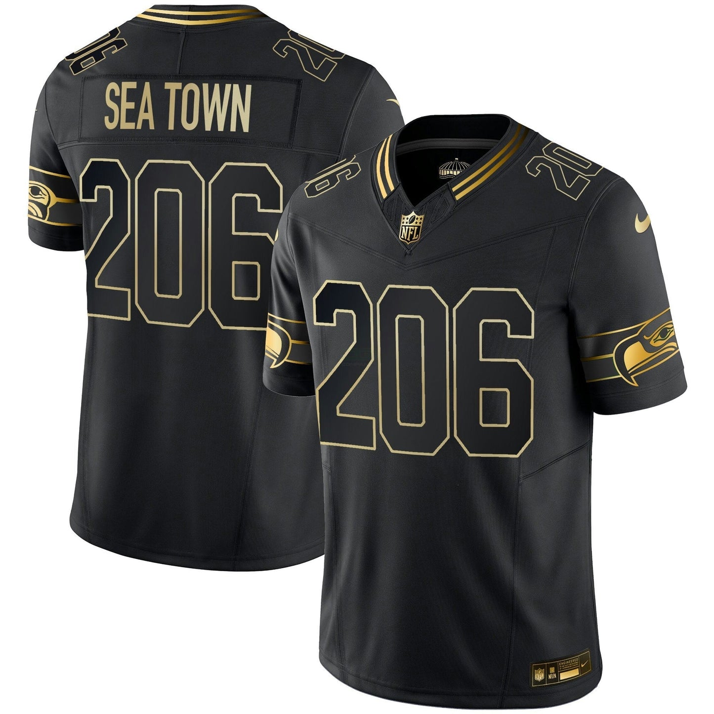 Camisa NFL Men’s Throwback & Dourada Vapor Limited Jersey