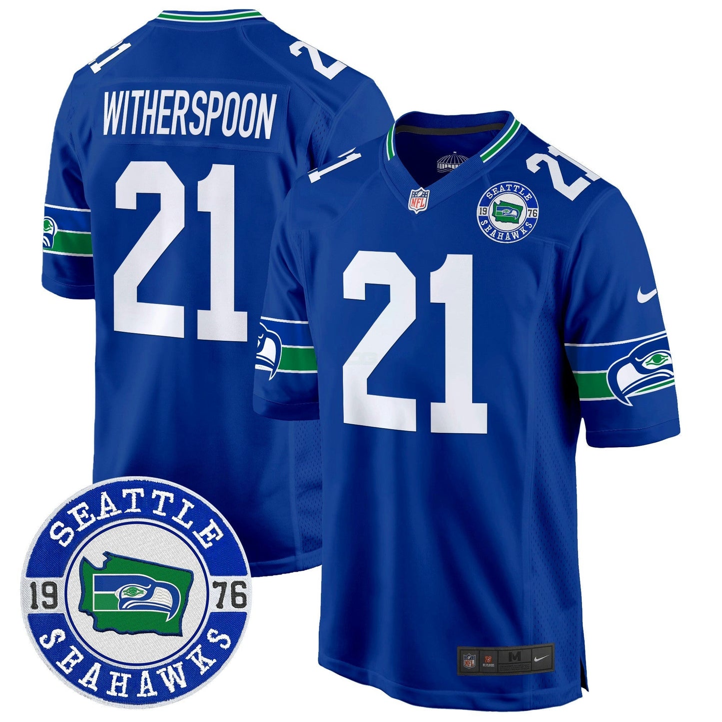 Camisa NFL Men’s Throwback Est. 1976 Patch Game Jersey