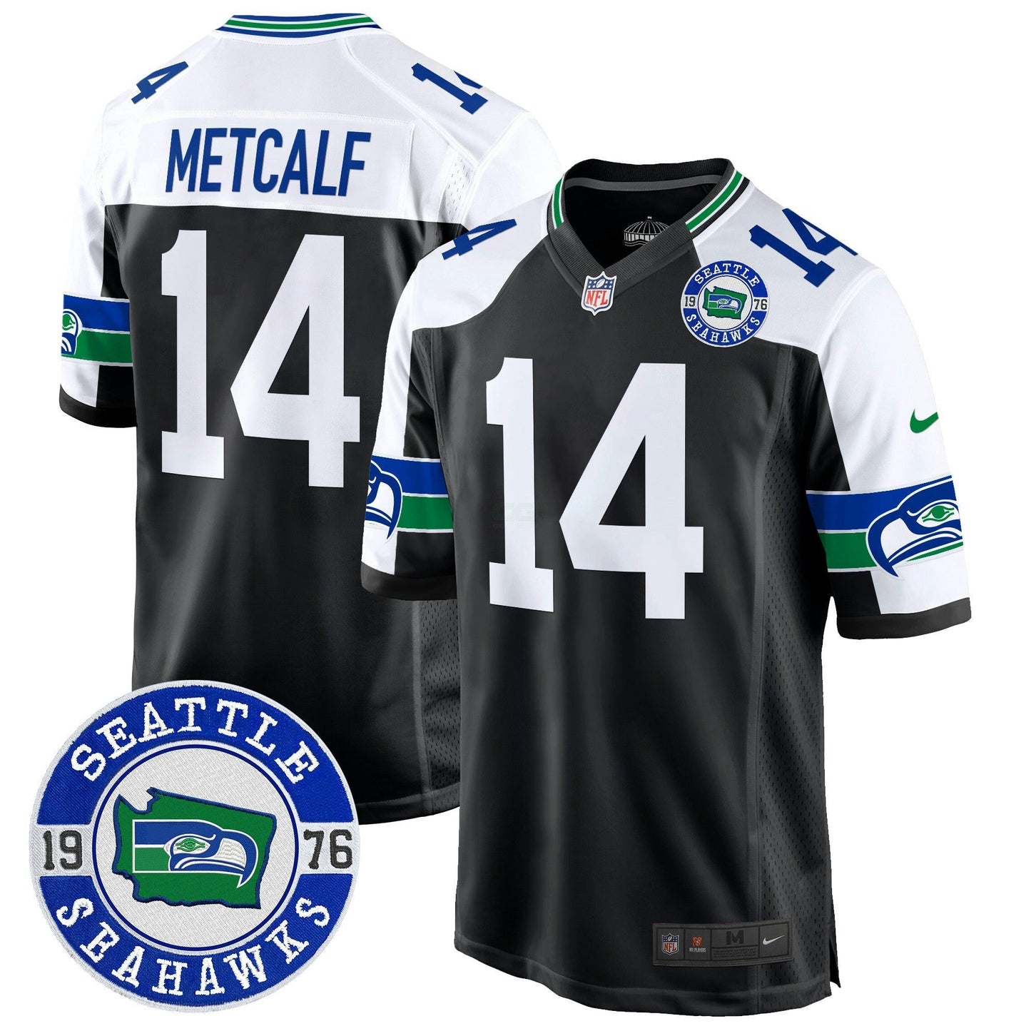 Camisa NFL Men’s Throwback Est. 1976 Patch Game Jersey