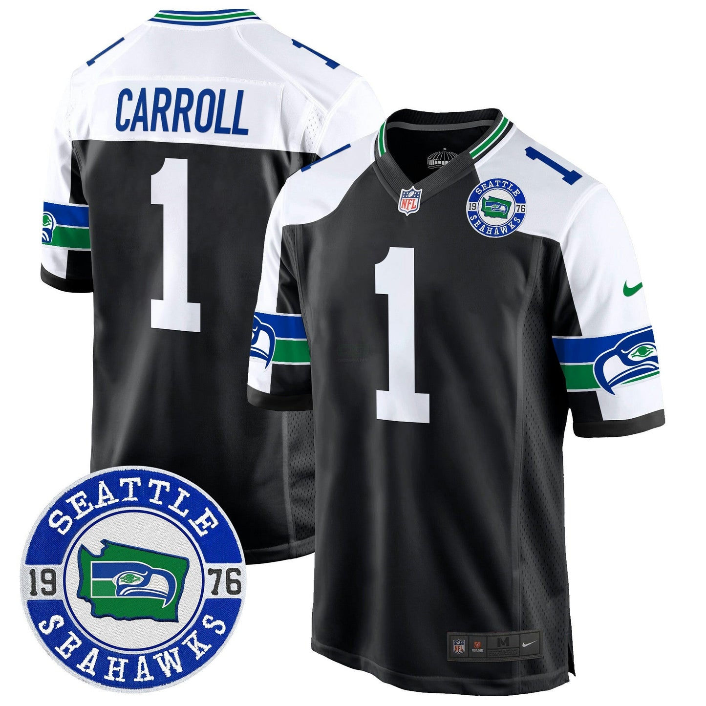 Camisa NFL Men’s Throwback Est. 1976 Patch Game Jersey