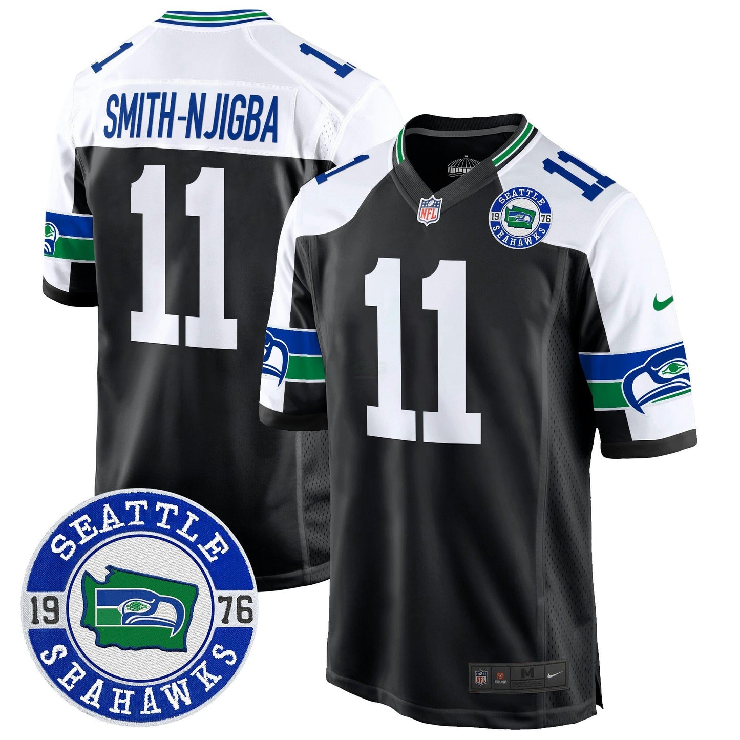 Camisa NFL Men’s Throwback Est. 1976 Patch Game Jersey