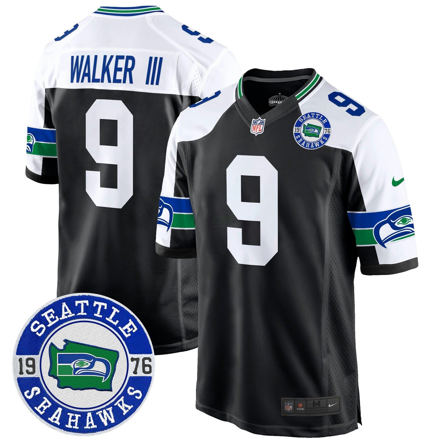 Camisa NFL Men’s Throwback Est. 1976 Patch Game Jersey