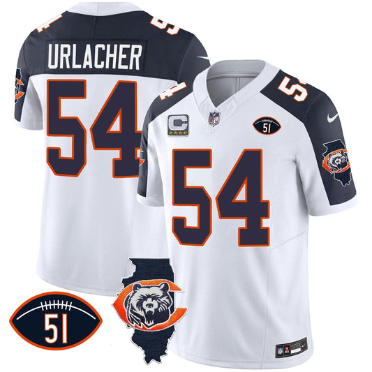 Camisa NFL Men’s Throwback Illinois Patch Vapor Jersey