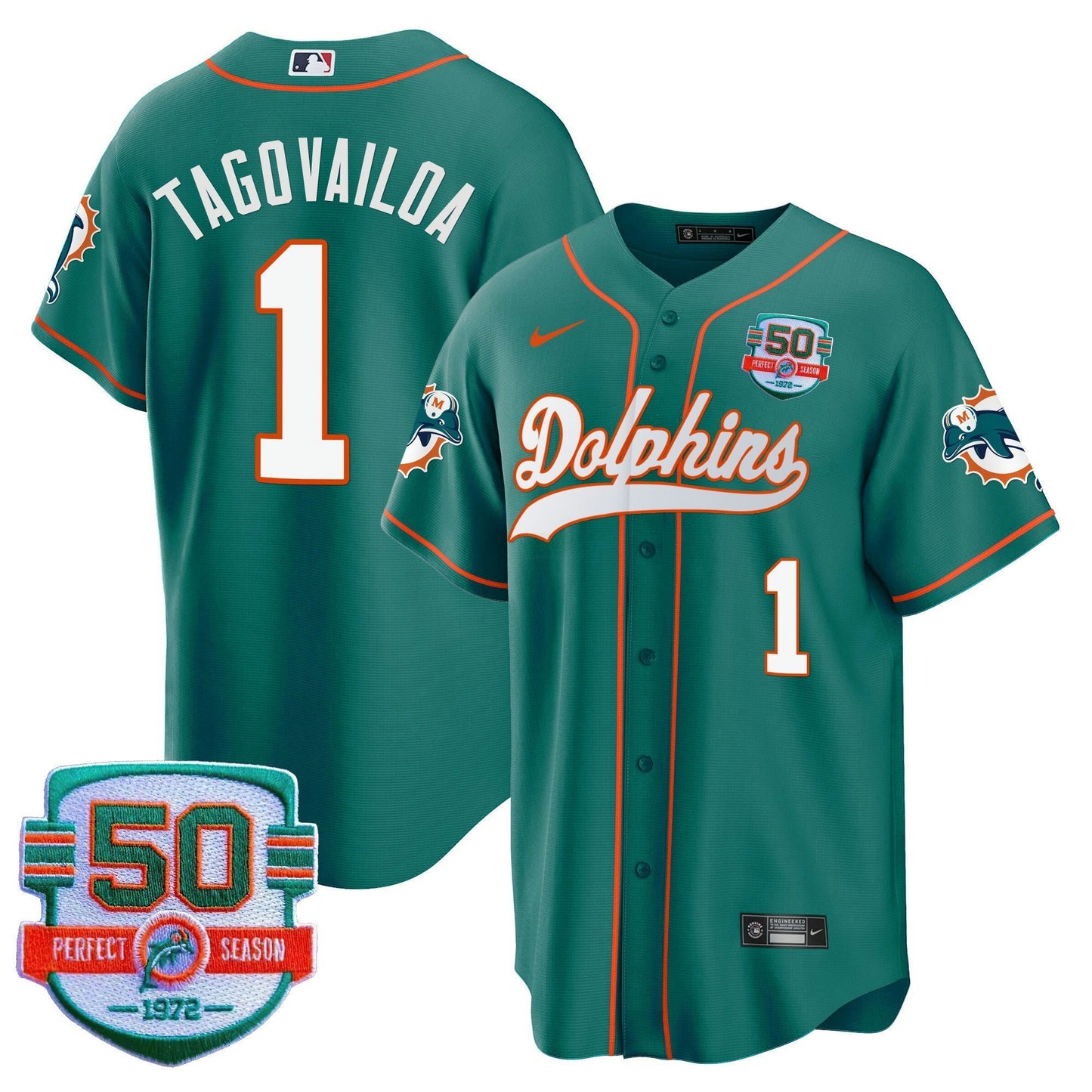Camisa NFL Miami Dolphins Men’s Throwback Jersey