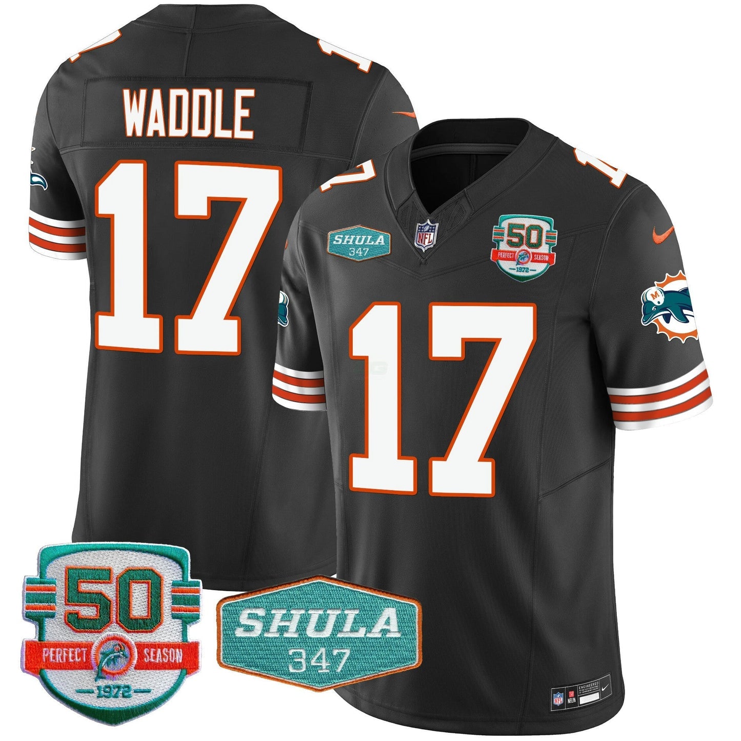 Camisa NFL Men’s Throwback Shula 347 Patch Vapor Jersey
