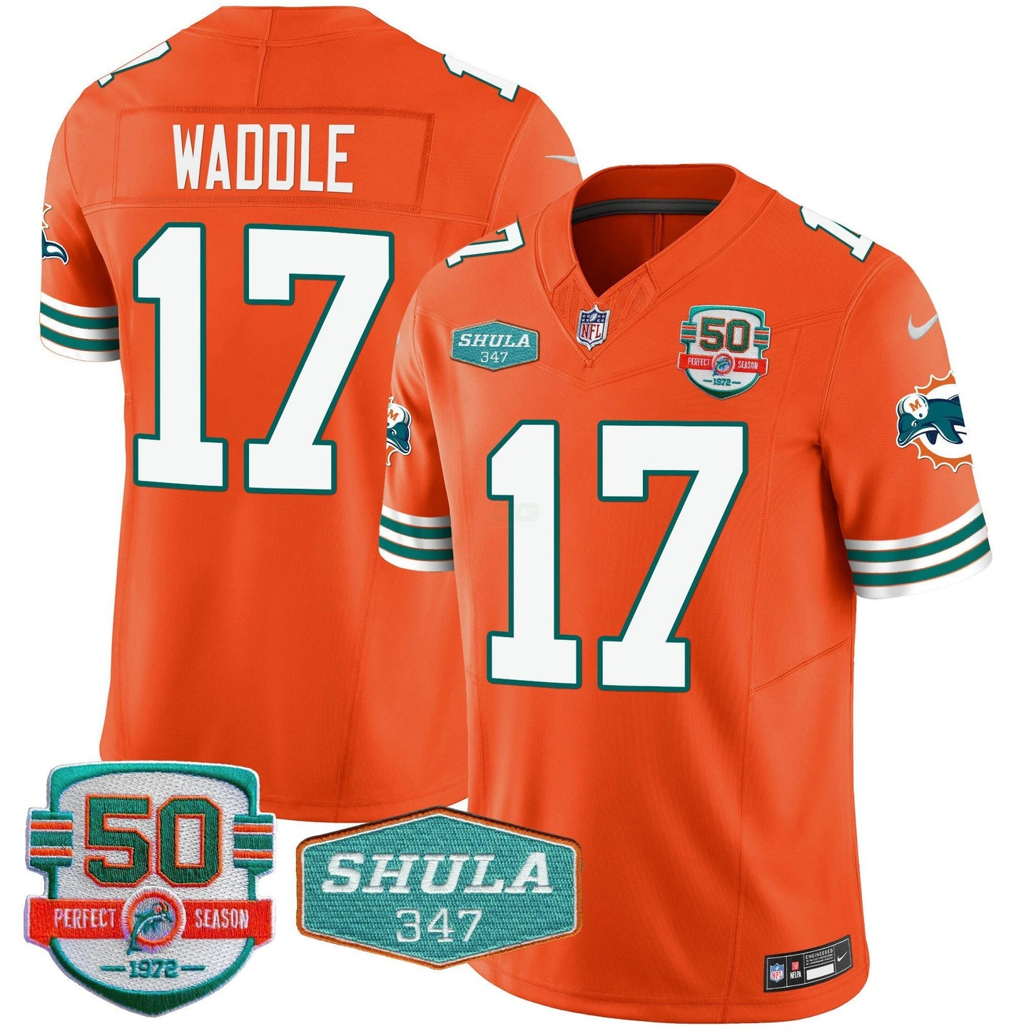 Camisa NFL Men’s Throwback Shula 347 Patch Vapor Jersey