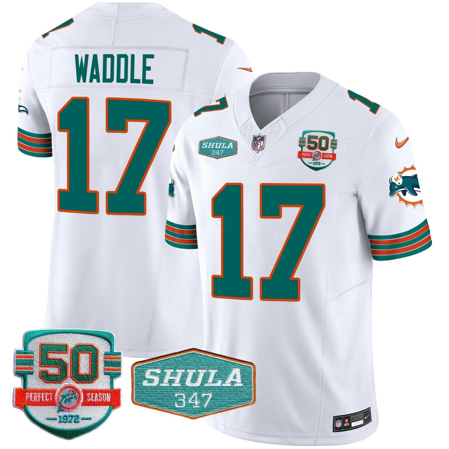 Camisa NFL Men’s Throwback Shula 347 Patch Vapor Jersey