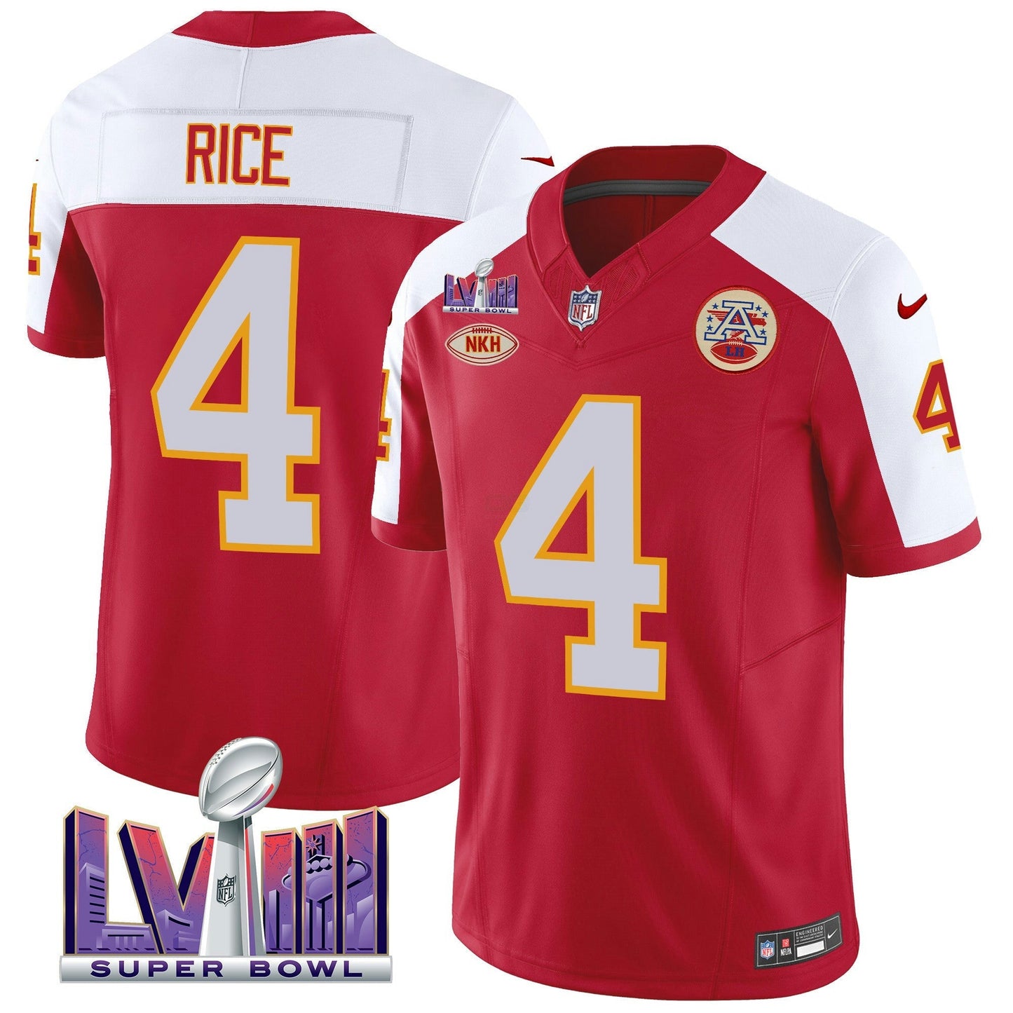 Camisa NFL Men’s Throwback Super Bowl LVIII Vapor Jersey
