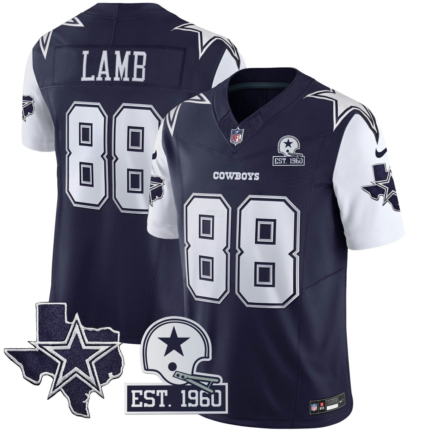 Camisa NFL Men’s Throwback Texas Patch Vapor Limited Jersey