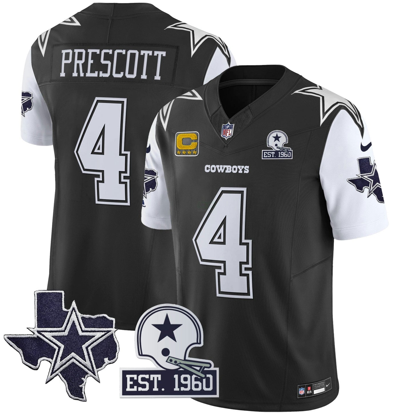 Camisa NFL Men’s Throwback Texas Patch Vapor Limited Jersey