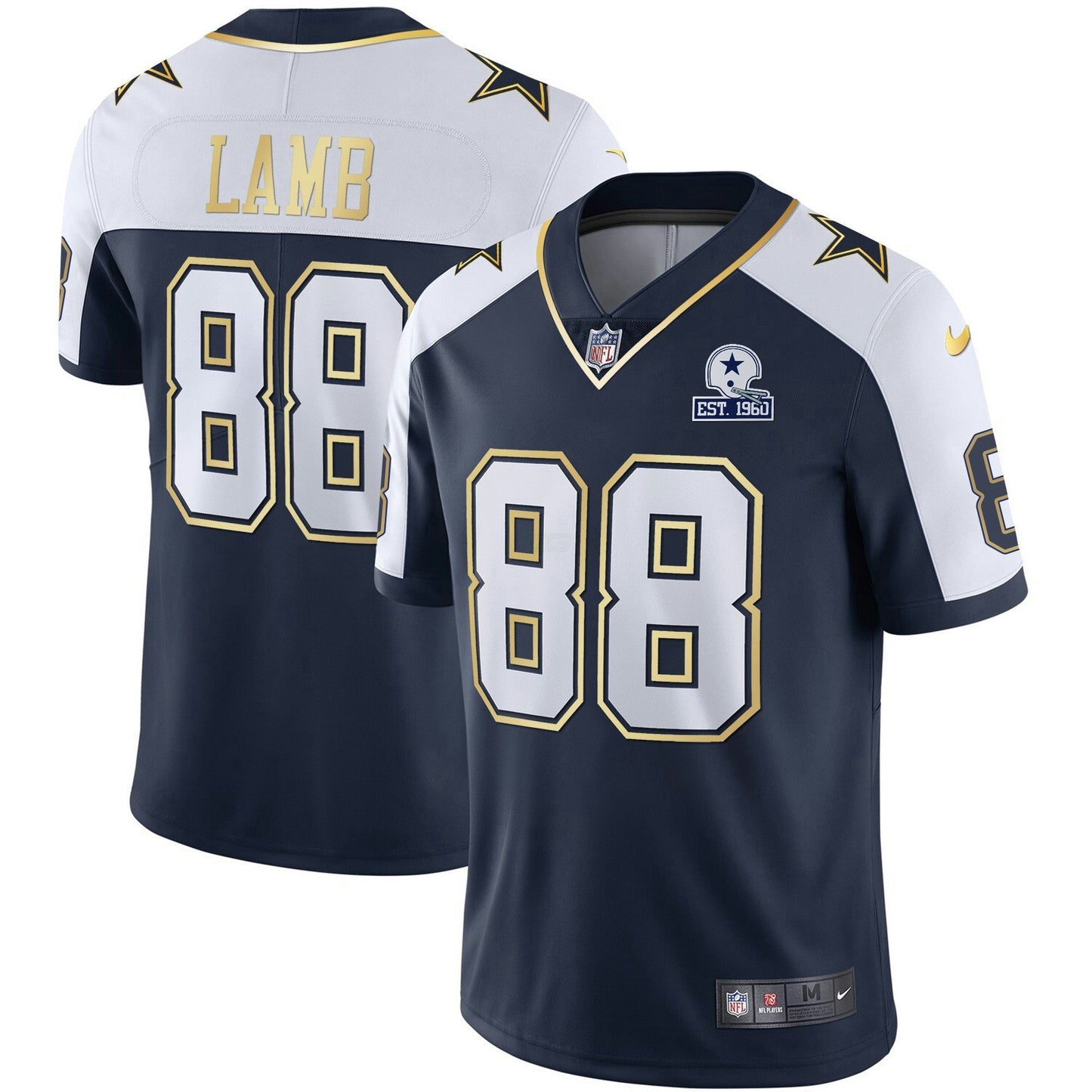 Camisa NFL Dallas Cowboys Men’s Vapor Dourada Jersey