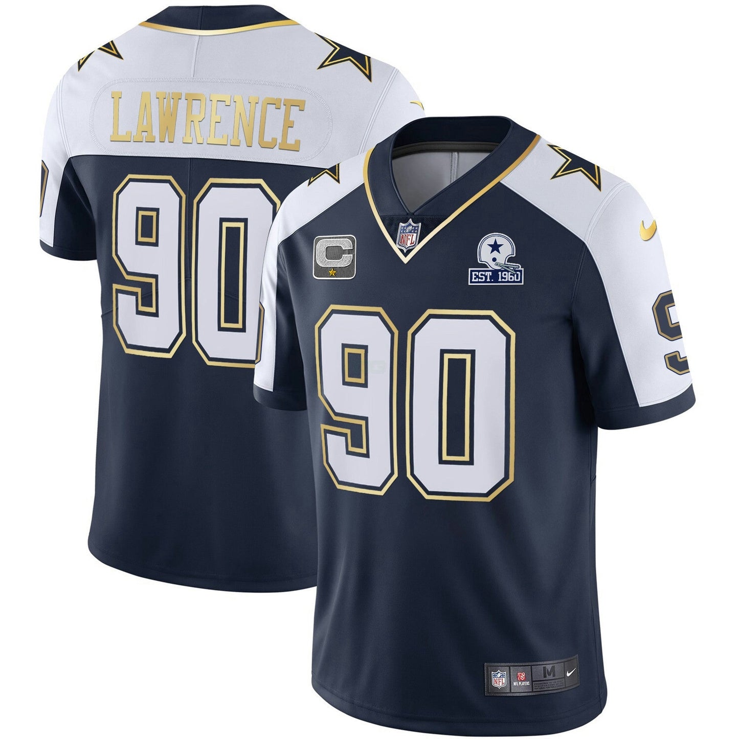 Camisa NFL Dallas Cowboys Men’s Vapor Dourada Jersey